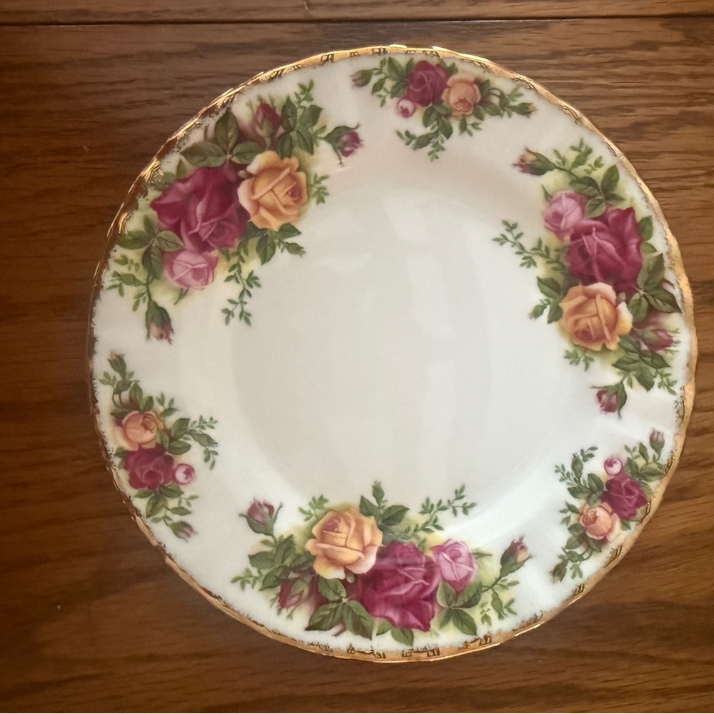 Floral Bone China Dinner Plate